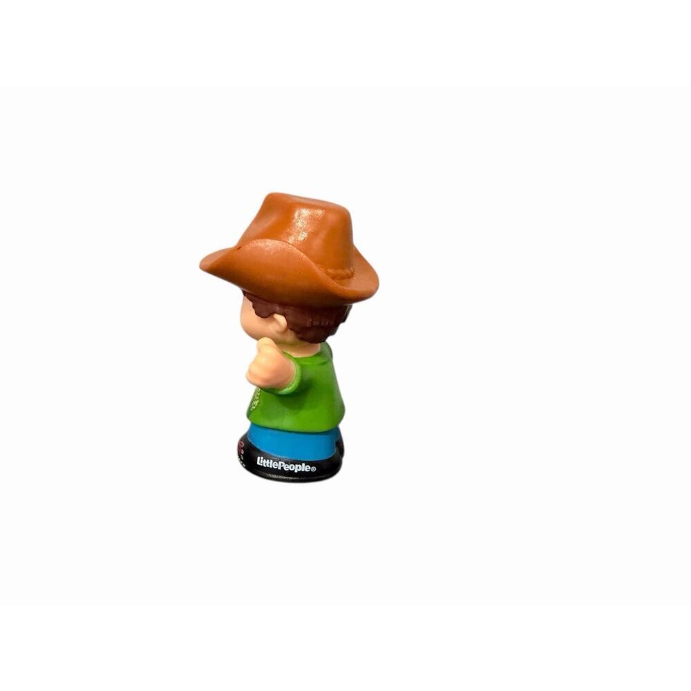 Fisher Price Little People Farmer W/ Chicken Brown Hat Farm Figure 2016 - Picture 2 of 5